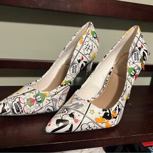 Aldo Multicolor Cartoon Print Heels